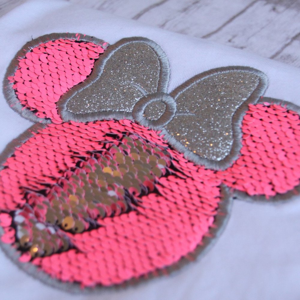 Disney Minnie Mouse Mermaid Sequin Shirt, Brand New, Size 3T - Picture 4 of 4